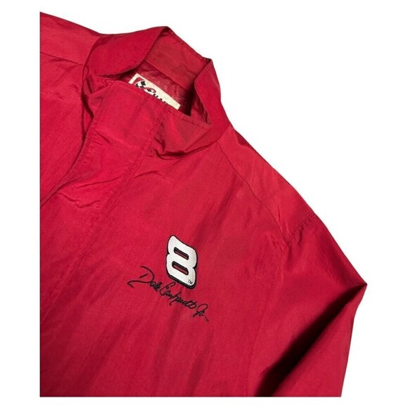DALE EARNHARDT Budweiser Chase Authentics Windbreaker Red Nascar Jacket Mens XL - Picture 4 of 6